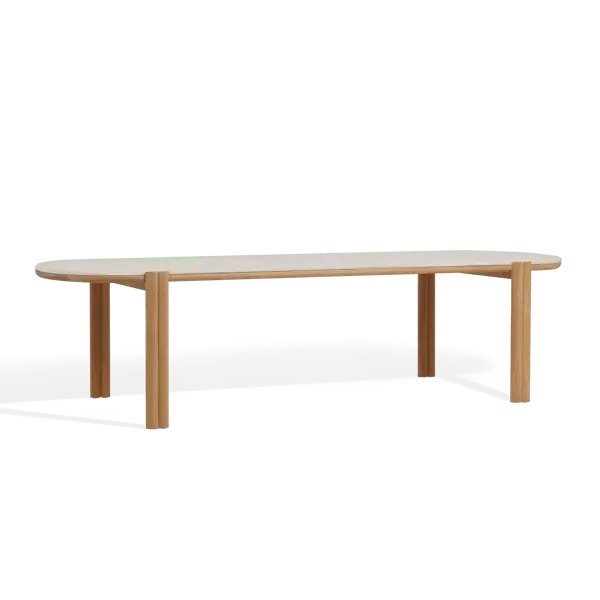 Pill Dining Table - Natural, Travertine image
