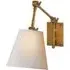 Pivoting Wall Light with Arm - Brass, Metal