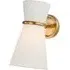 Pivoting Wall Light with Shade - Brass