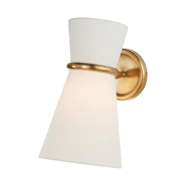 Pivoting Wall Light with Shade - Brass image