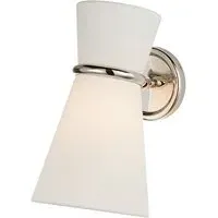 Pivoting Wall Light with Shade - Nickel