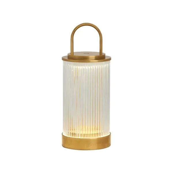Portable Table Lamp Rechargeable - Natural Brass