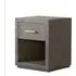 Raffles 1 Drawer Bedside Table with Shelf - Grey, Ash Wood