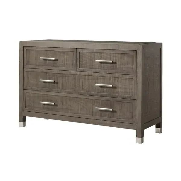 Raffles 4-Drawer Chest - Grey, Ash Wood image