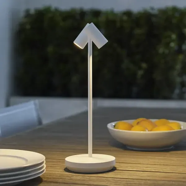 Rechargeable Table Lamp - Matte White