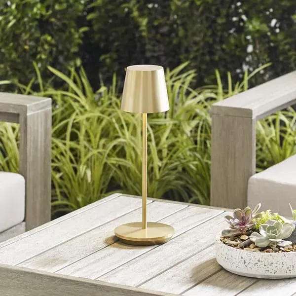 Rechargeable Table Lamp - Natural Brass