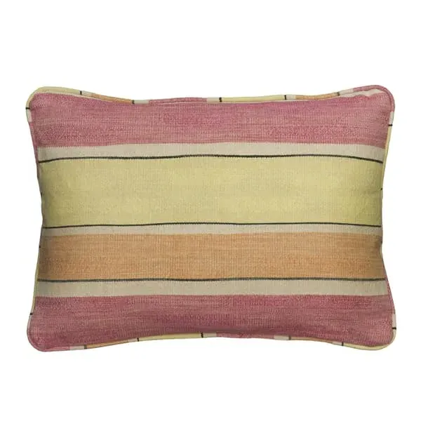 Rectangular Cushion with Feather Fill - Lime Rose