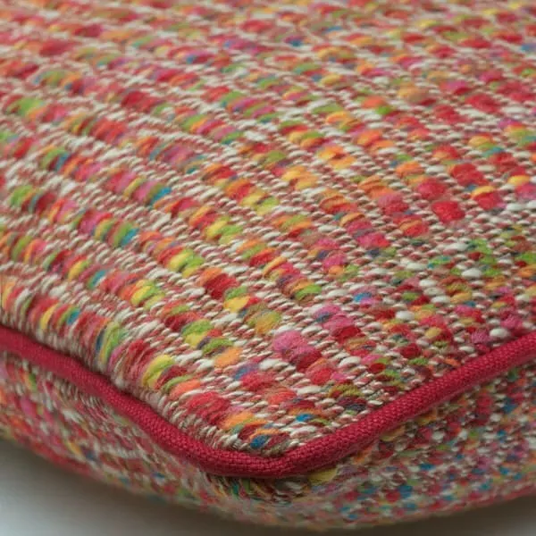 Rectangular Cushion with Piping - Multicoloured