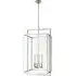 Rectangular Pendant Light - Nickel, Metal