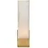 Rectangular Wall Light - Brass, Glass