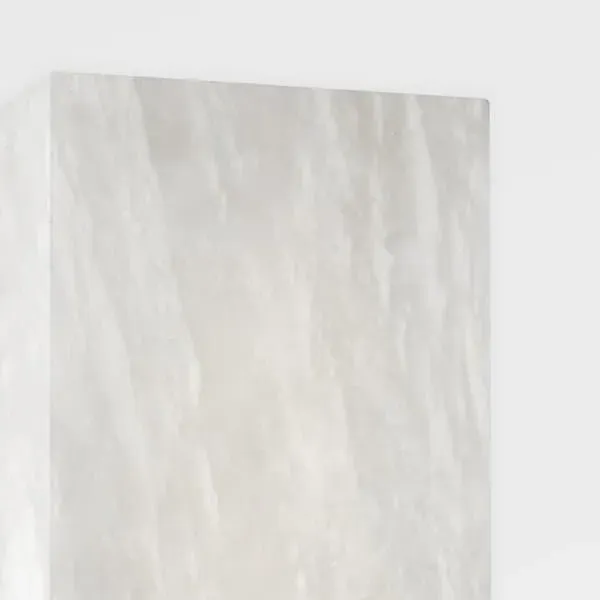 Rectangular Wall Light - White, Alabaster