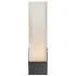 Rectangular Wall Light with Frosted Glass - Bronze
