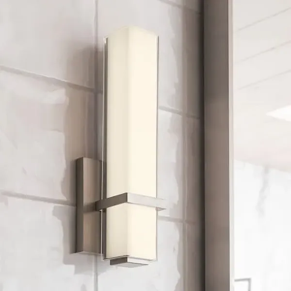 Rectilinear Wall Light - Nickel, Metal image