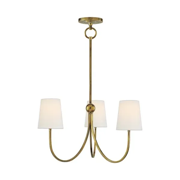 Reed Chandelier Light - Antique Brass image