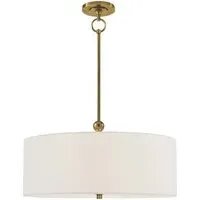 Reed Pendant Light - Antique Brass, Metal