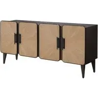 Renzo Sideboard with Storage - Natural, Oak Veneer