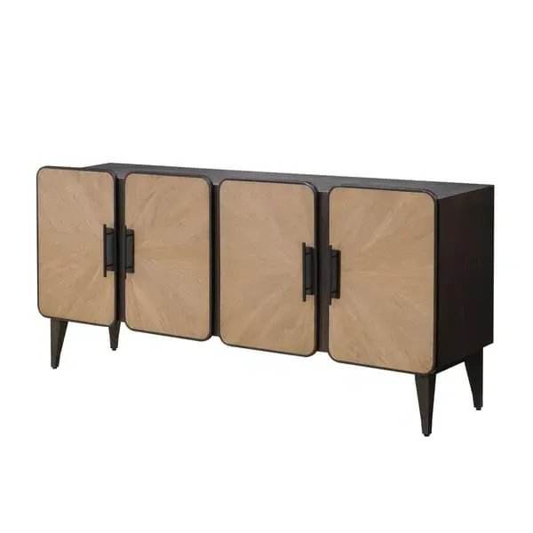 Renzo Sideboard with Storage - Natural, Oak Veneer