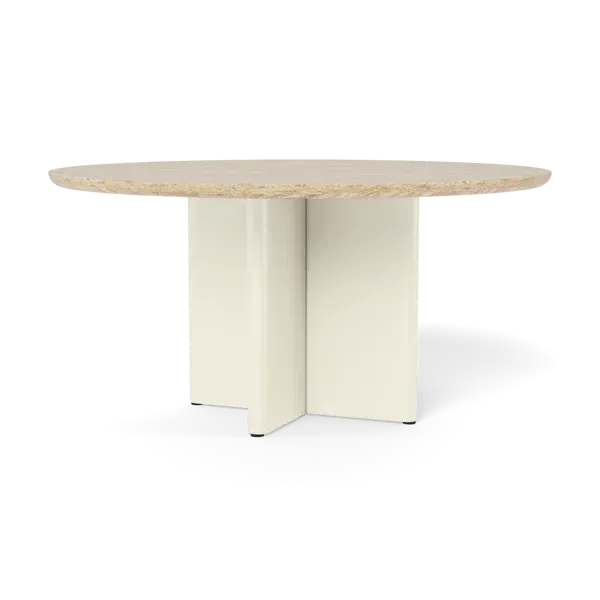 Round Caicos Dining Table - Bone, Aluminum image
