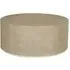 Round Coffee Table - Ivory, Faux Shagreen