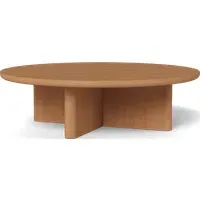 Round Coffee Table - Teak Wood