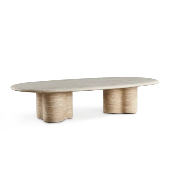 Round Coffee Table with Sculptural Base image
