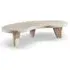 Round Coffee Table with Stone Finish