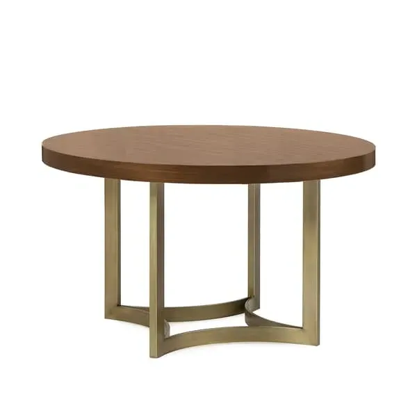 Round Dining Table - Walnut, Veneer image