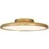 Round Flush Ceiling Light - Brass, Glass