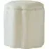 Round Ottoman - Natural, Boucle