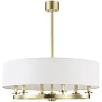 Round Pendant Ceiling Light - Brass, Metal