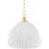 Round Pendant Light - Brass, Glass