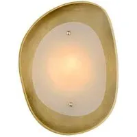 Round Wall Light - Gold, Alabaster