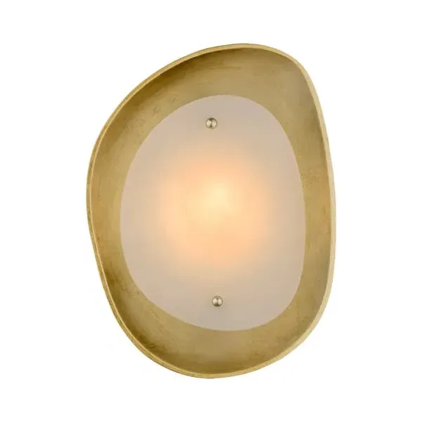 Round Wall Light - Gold, Alabaster image