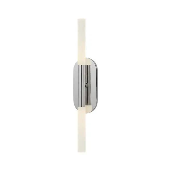 Rousseau Wall Light - Polished Nickel, Crystal