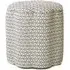 Scalloped Ottoman - Monte Storm, Cotton