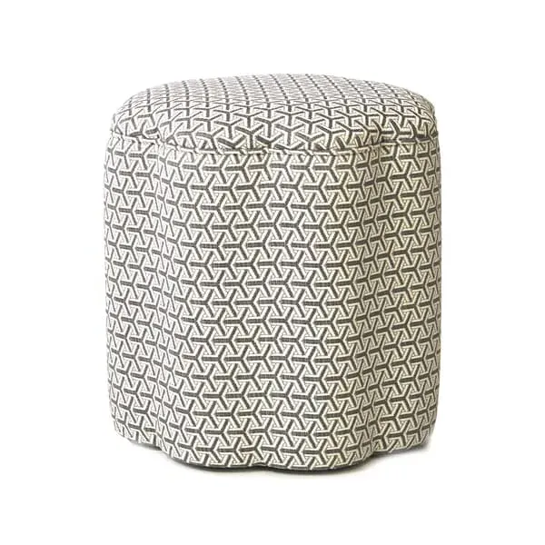Scalloped Ottoman - Monte Storm, Cotton