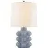 Sculpted Table Lamp with Crackle Finish - Blue, Ceramic