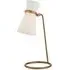 Sculptural Desk Lamp with Slender Stand - Brass, Metal