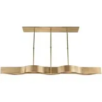 Sculptural Pendant Light - Brass, Metal