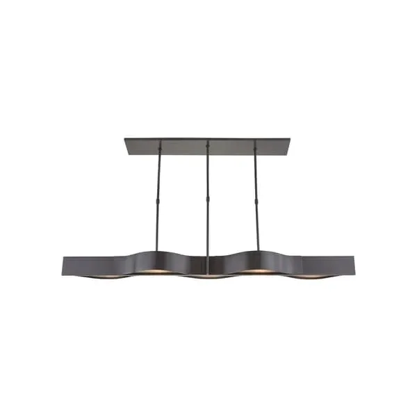 Sculptural Pendant Light - Bronze, Metal