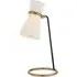 Sculptural Table Lamp - Black, Antique Brass