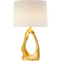 Sculptural Table Lamp - Gold, Metal