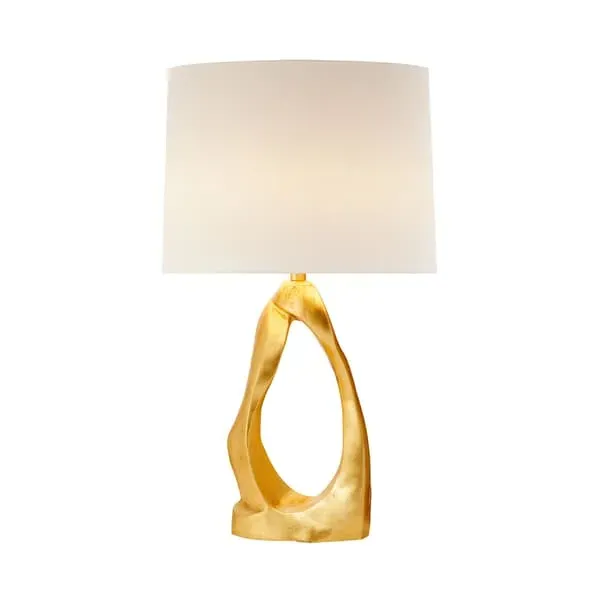 Sculptural Table Lamp - Gold, Metal image