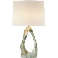 Sculptural Table Lamp - Silver, Metal