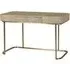 Sculptural Writing Desk with Drawer - Taupe, Brass