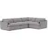 Sectional Sofa with Deep Seat - Grey, Boucle