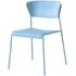 Set of 2 Dining Chairs - Blue, Recycled Polymer