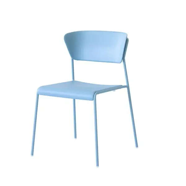 Set of 2 Dining Chairs - Blue, Recycled Polymer image