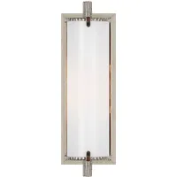 Short Wall Light - Polished Nickel, Glass