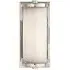 Short Wall Light with Glass Shade - Nickel